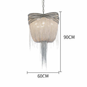 Aluminum Chain Tassel Pendant Chandelier