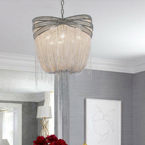 Aluminum Chain Tassel Pendant Chandelier