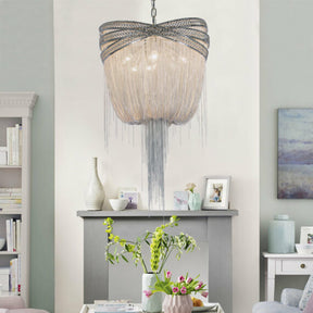 Aluminum Chain Tassel Pendant Chandelier