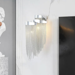Modern Chain Tassel<br> 3 Lights Stacking Wall Sconce