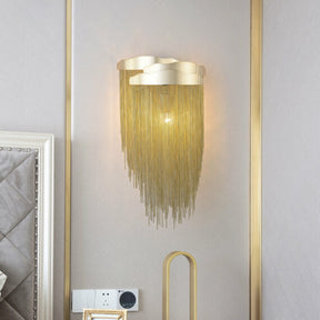 Modern Chain Tassel
 3 Lights Stacking Wall Sconce