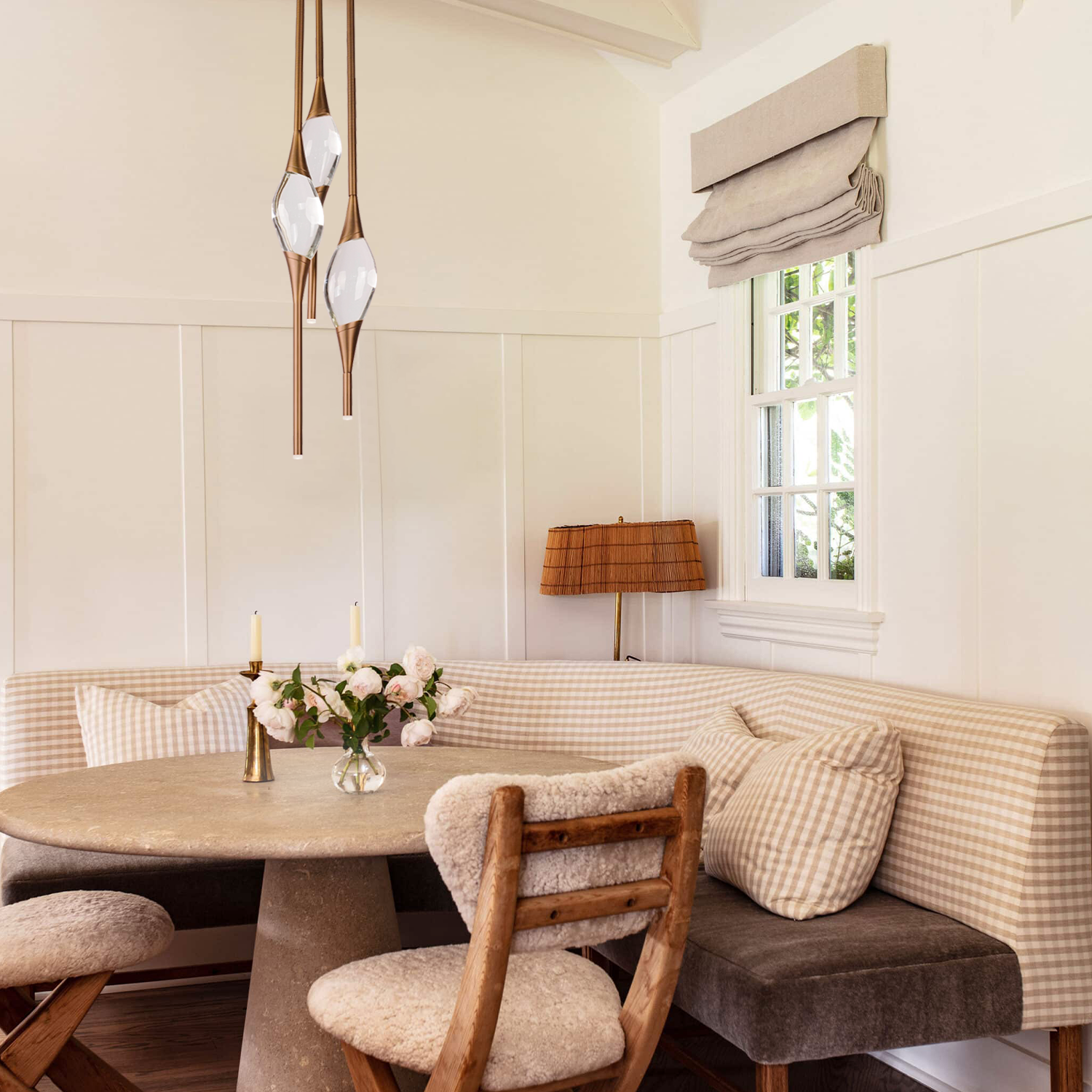 PEZEO 3-CRYSTAL Chandelier 8''DPEZZEO 3-CRYSTAL Chandelier D8''