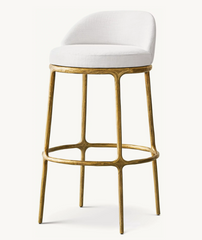 Customize -THADDEUS FABRIC SWIVEL COUNTER STOOL 24''H