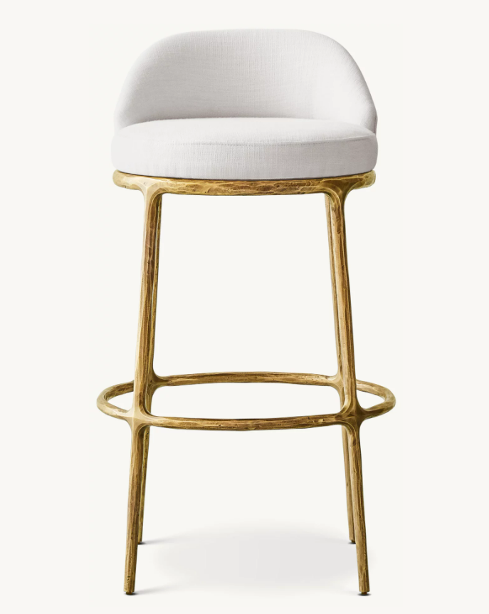 Customize -THADDEUS FABRIC SWIVEL COUNTER STOOL 24''H