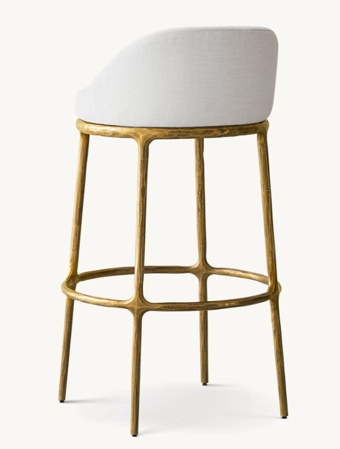Customize -THADDEUS FABRIC SWIVEL COUNTER STOOL 24''H