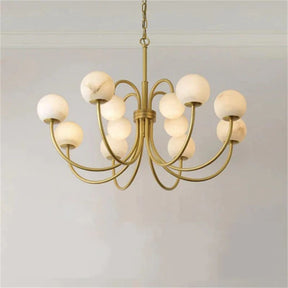 Opulent Alabaster Chandelier Light