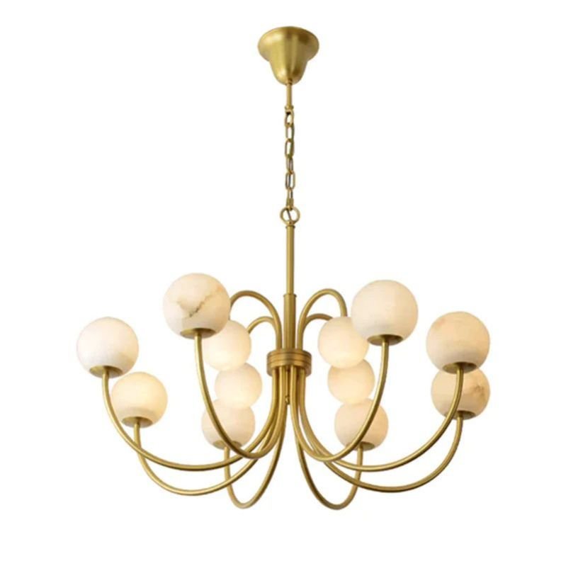 Opulent Alabaster Chandelier Light