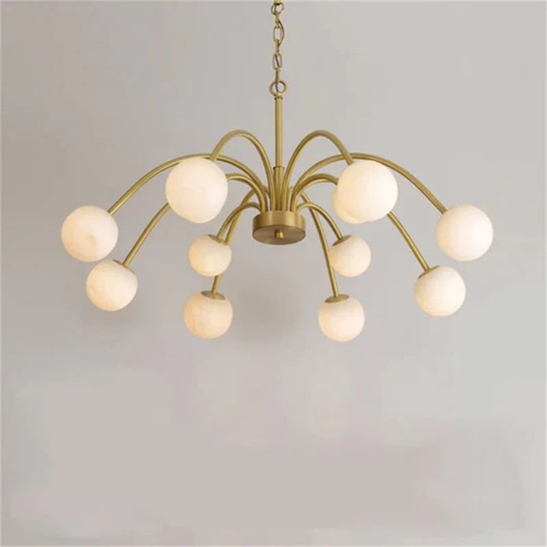 Opulent Alabaster Chandelier Light