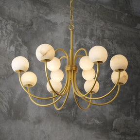 Opulent Alabaster Chandelier Light