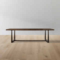 T-Brace Rectangular Extension Dining Table