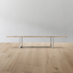 T-Brace Rectangular Extension Dining Table