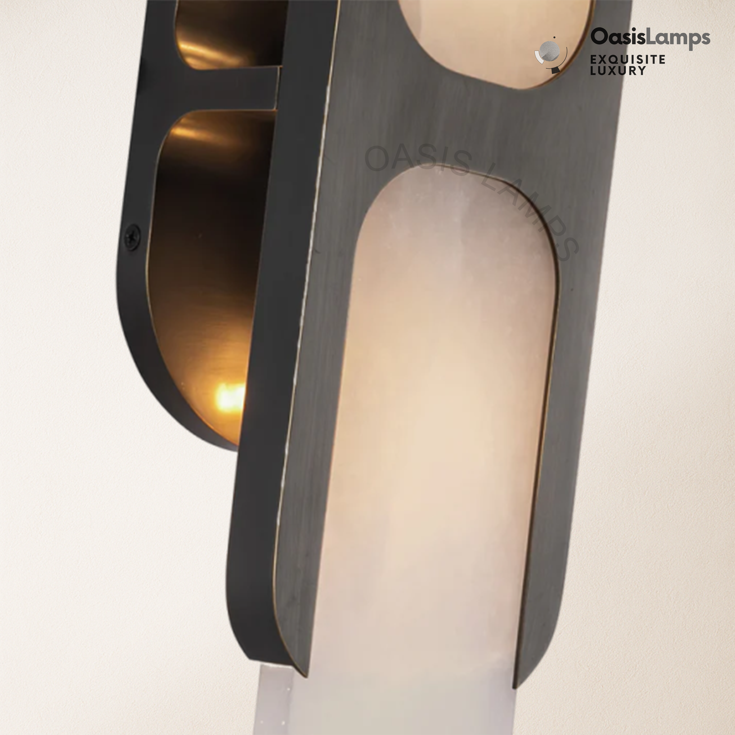 Odin Alabaster Medium Wall Sconce 14"H#Color_bronze