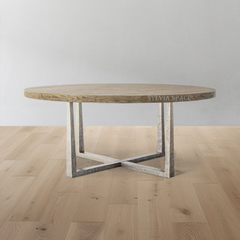 T-Brace Round Dining Table