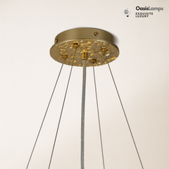 Twilight Branches Ceramic Glow Round Chandelier 23.6"D