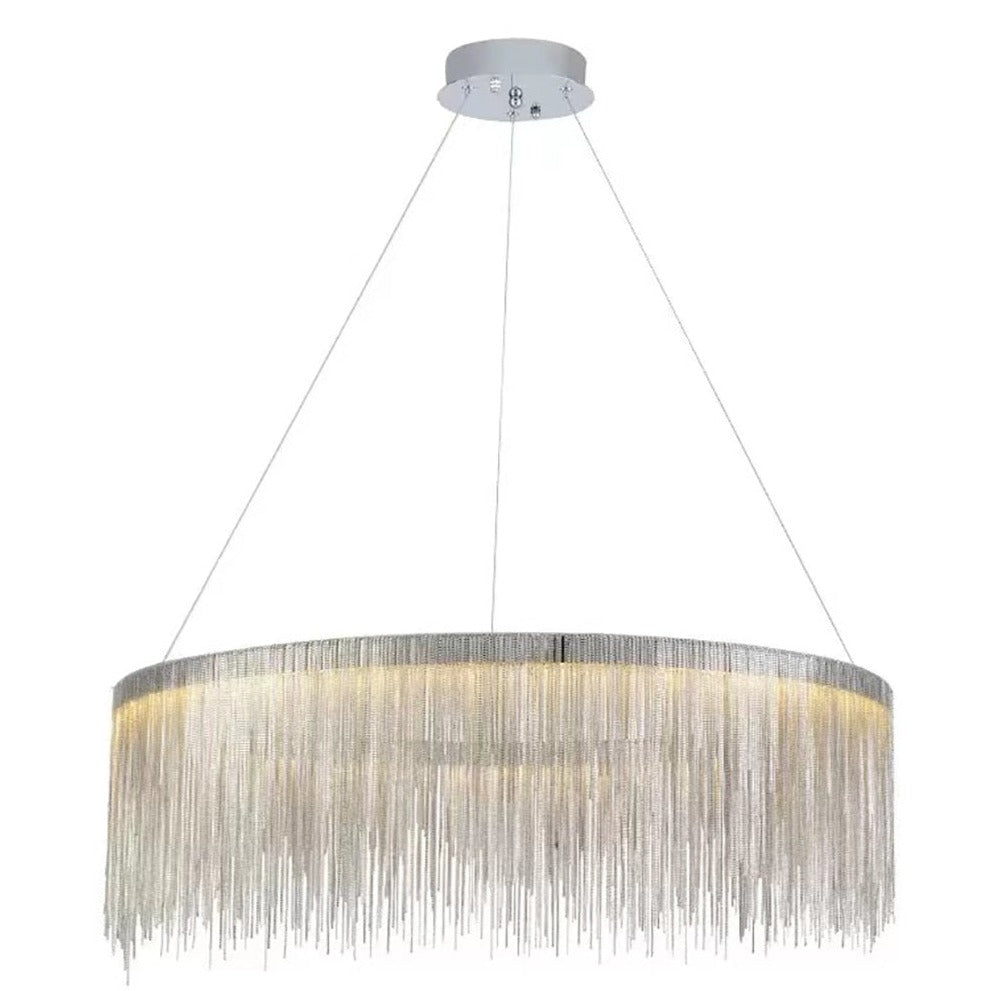 Teresa Cadena Steel Tassel Chandelier