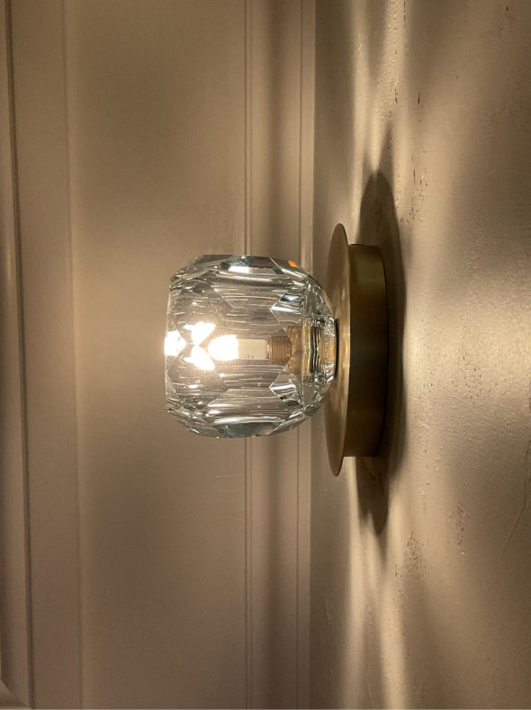 Belle De Crystal Ball Petite Wall Sconce