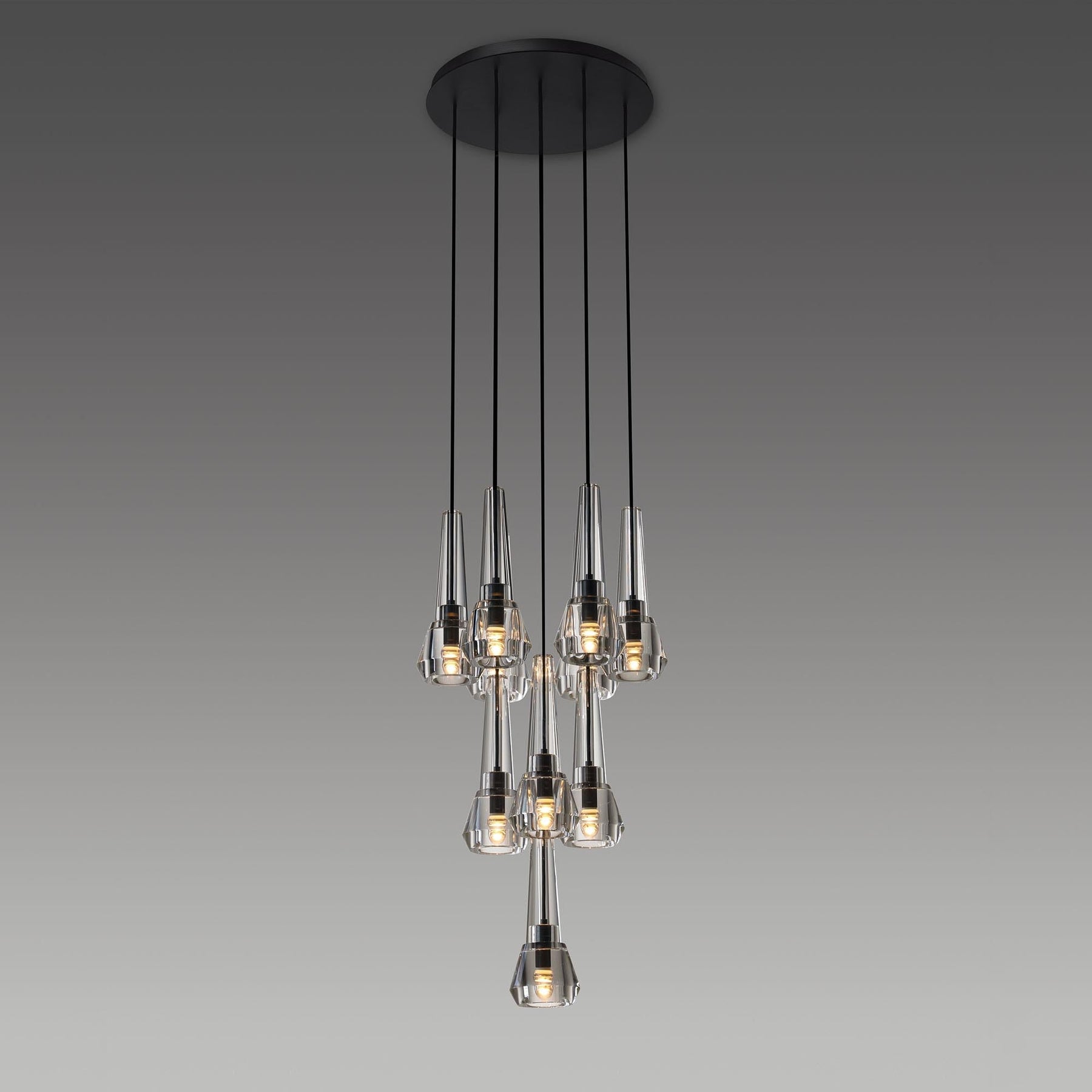 Maxine Modern Crystal Circular Pendant Lights