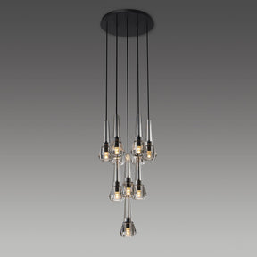 Maxine Modern Crystal Circular Pendant Lights