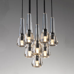 Maxine Modern Crystal Circular Pendant Lights